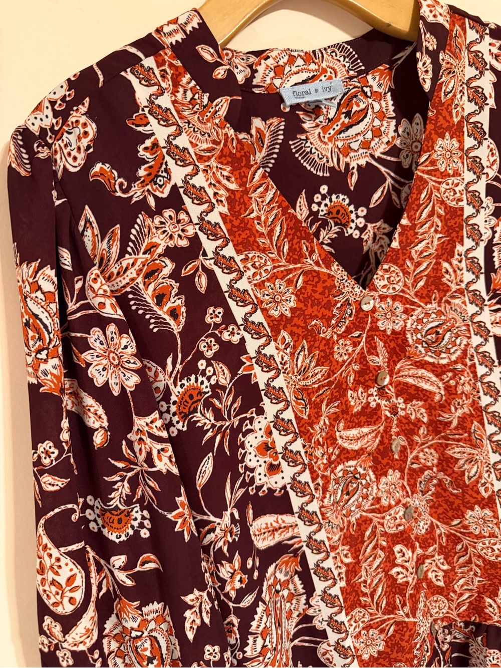 Fall In Bloom Babydoll Top - Picture 2 of 5